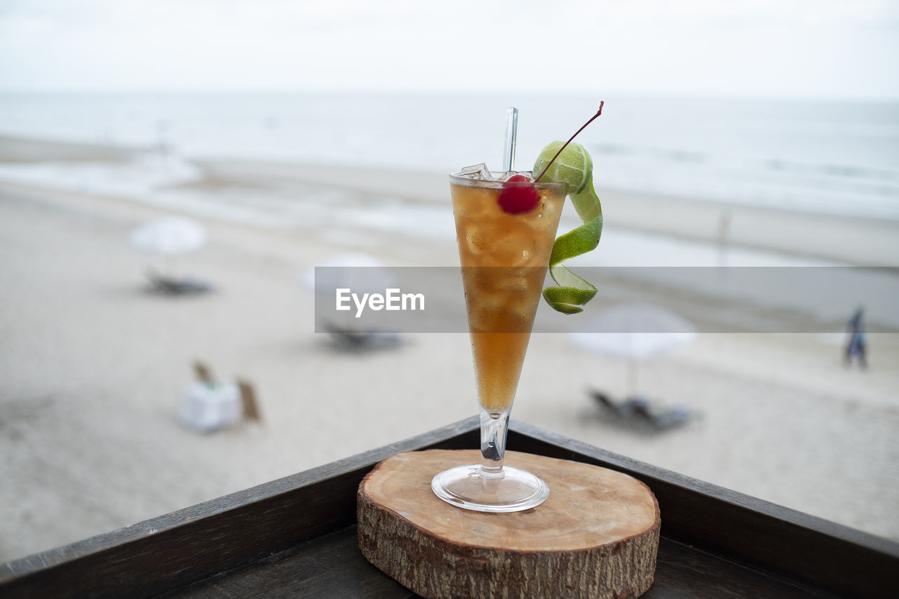 Close-up of drink on table