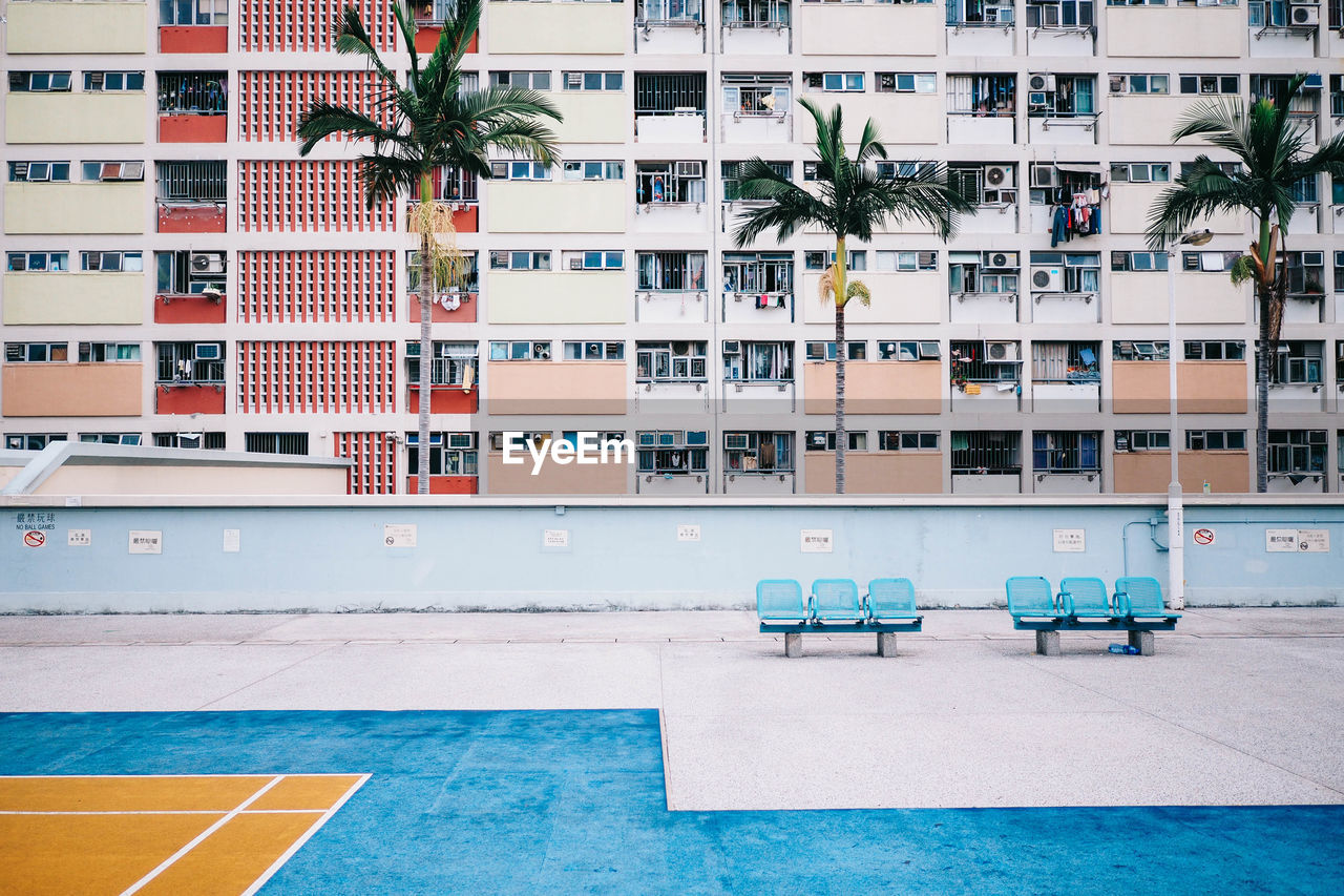 Residential buildings in city