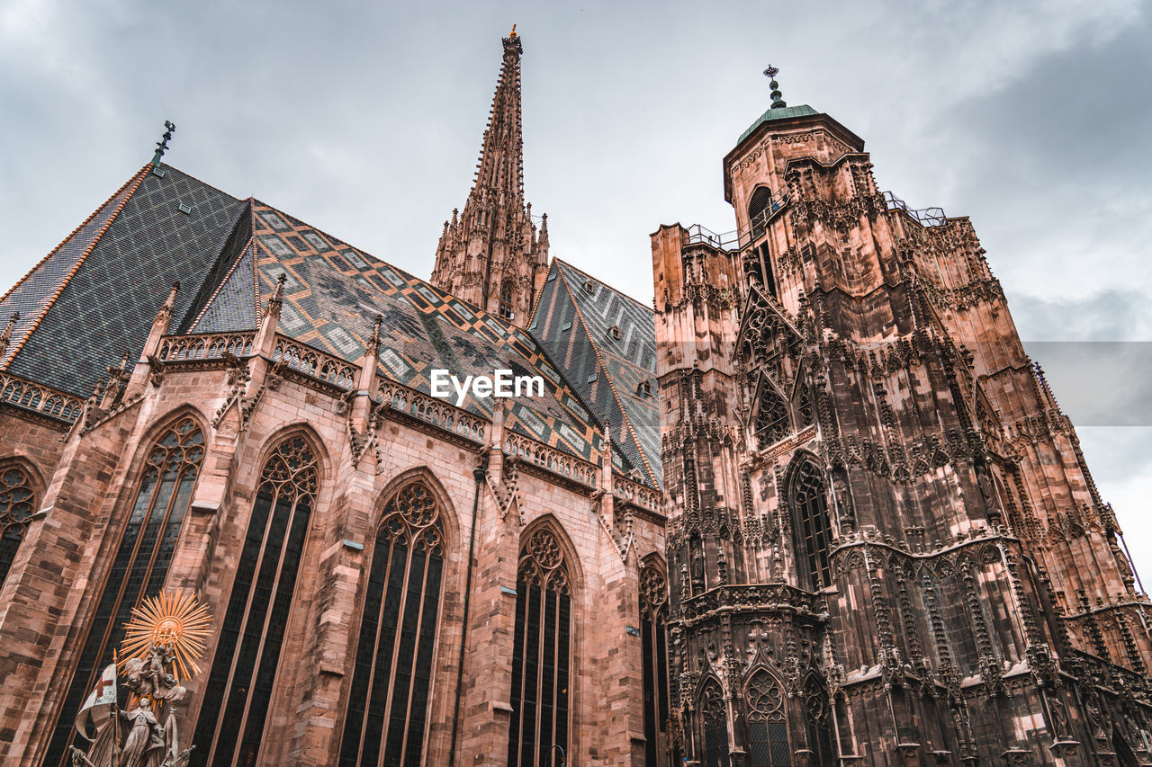 Low angle view of cathedral against sky