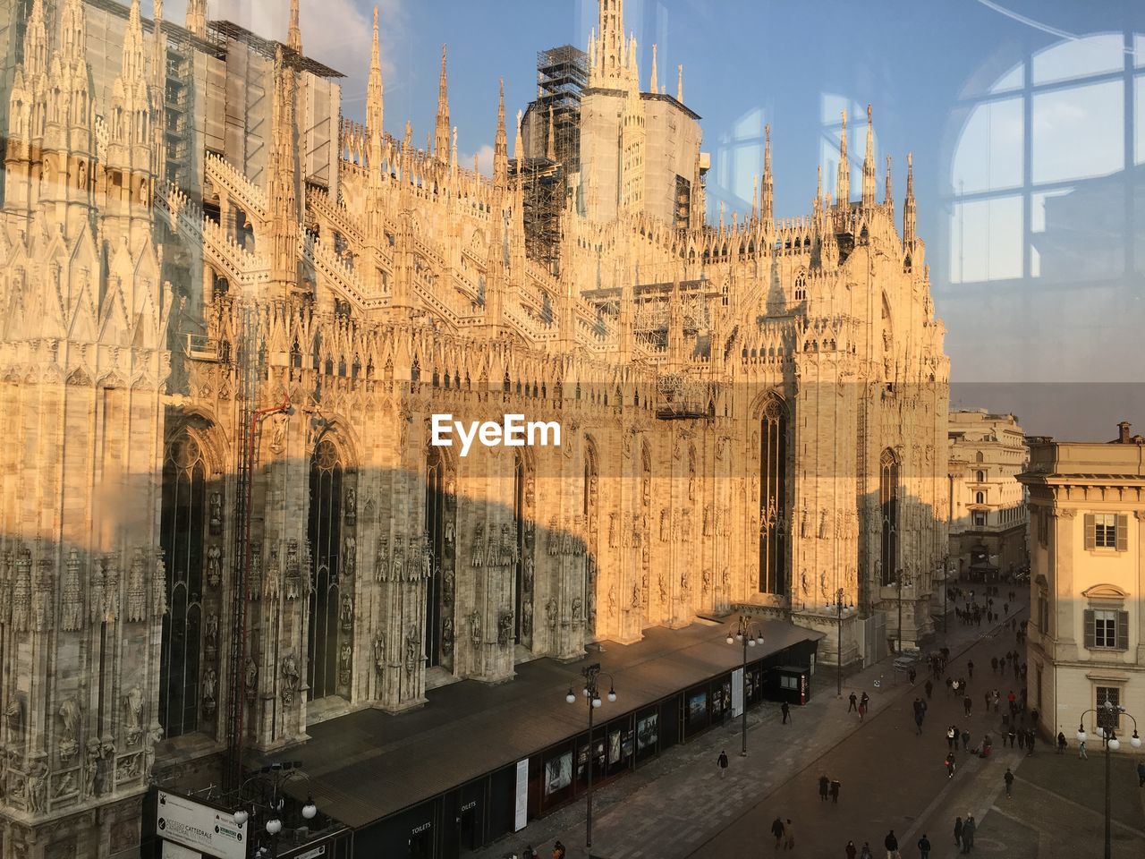 Panoramic view of duomo in milan