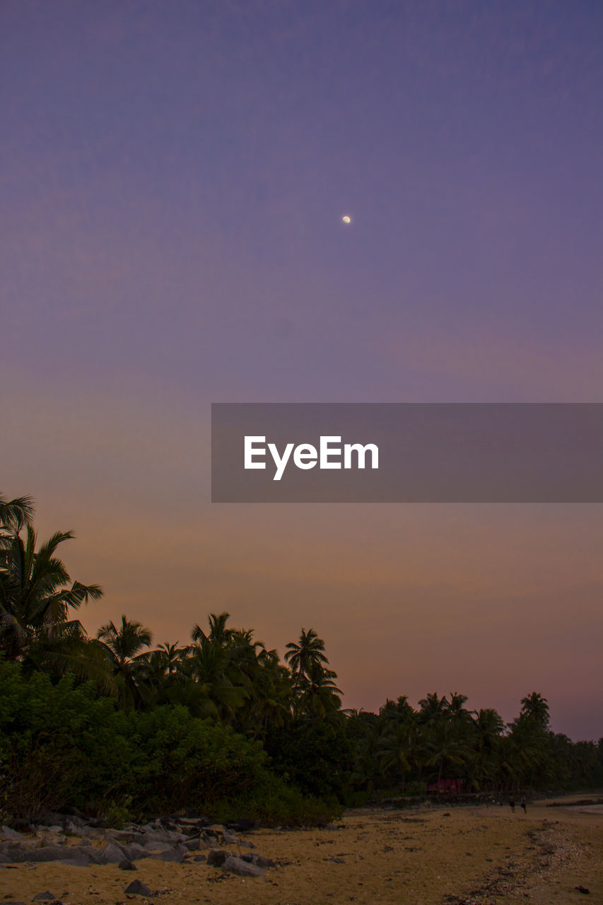 SCENIC VIEW OF MOON IN SKY