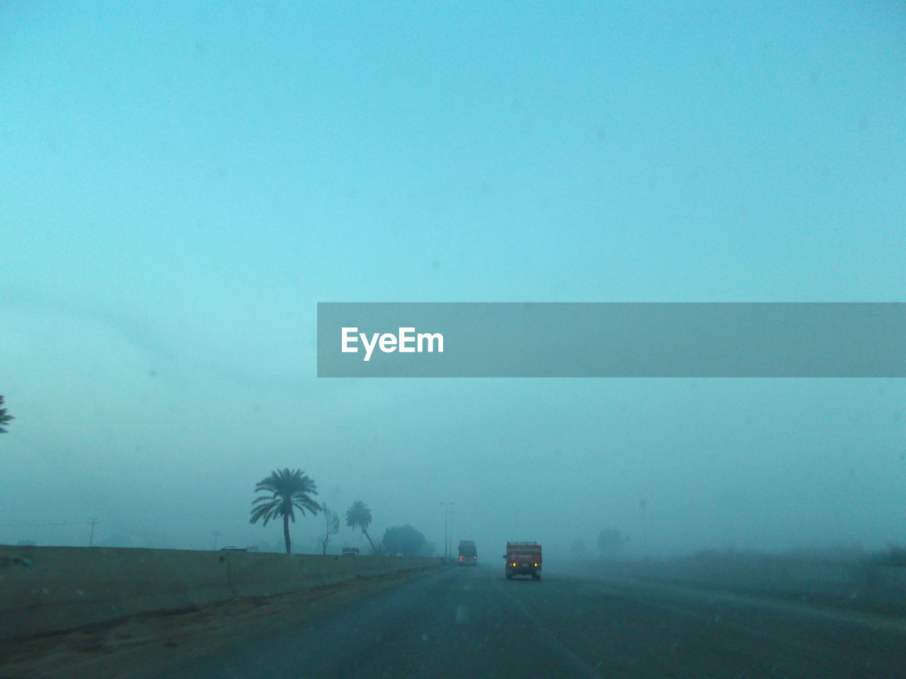 Car on road against sky