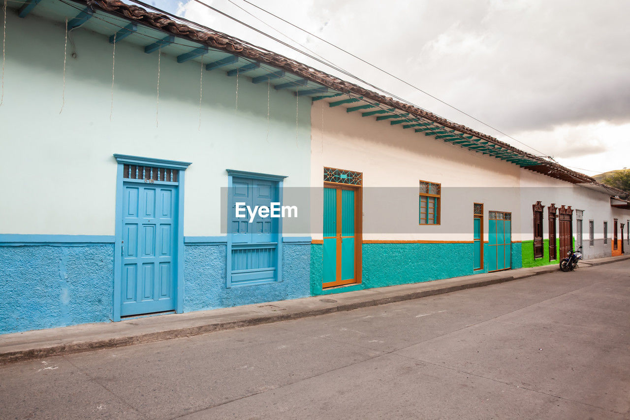 Beautiful streets of the heritage town of salamina located at the caldas department in colombia.