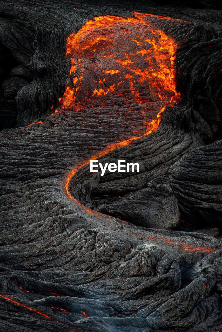 Full frame shot of lava stream