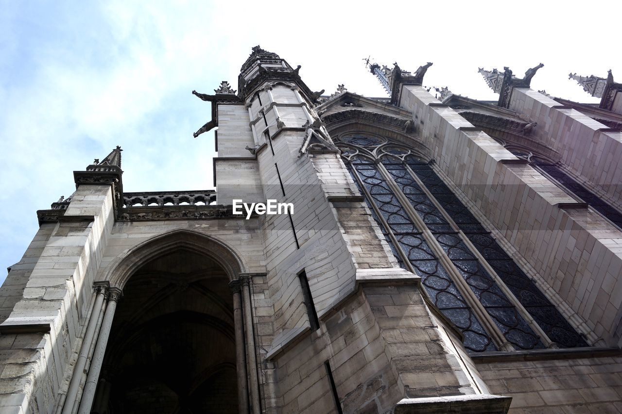 Low angle view of sainte-chapelle