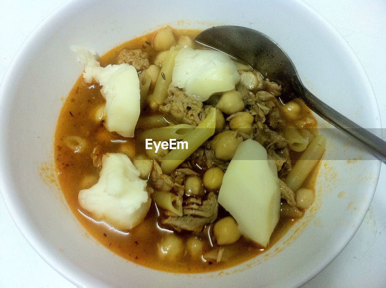 Close-up high angle view of food in bowl