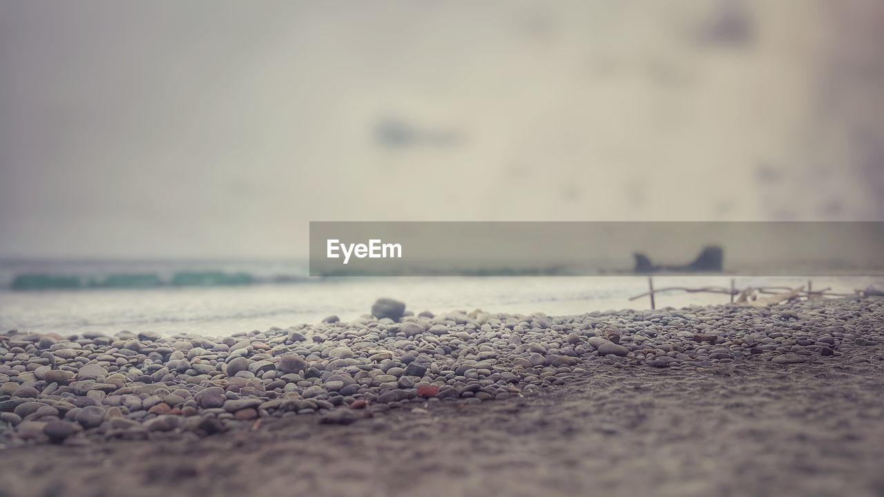 SURFACE LEVEL OF ROCKS AT BEACH