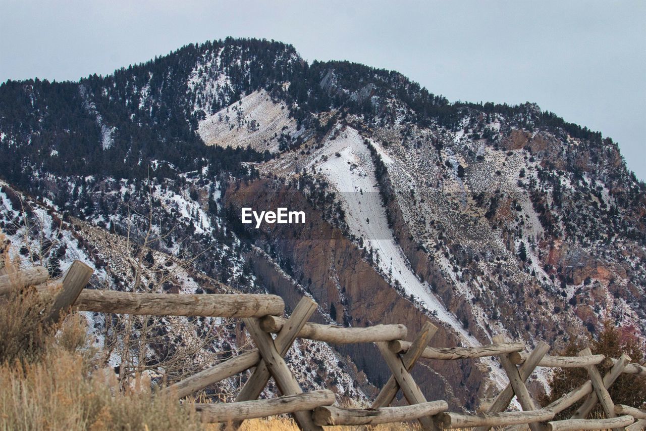 PANORAMIC VIEW OF LANDSCAPE AND MOUNTAINS AGAINST SKY