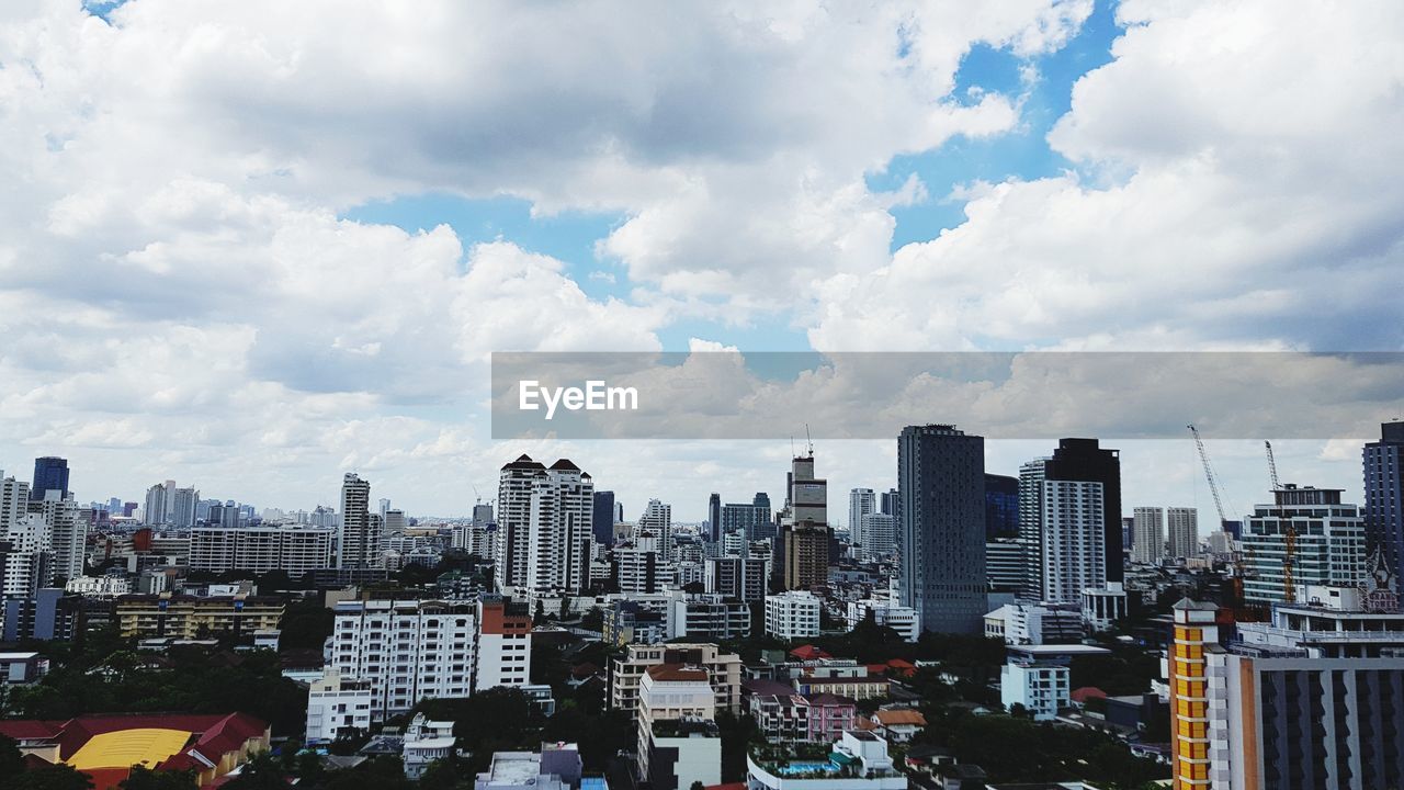 Cityscape against sky