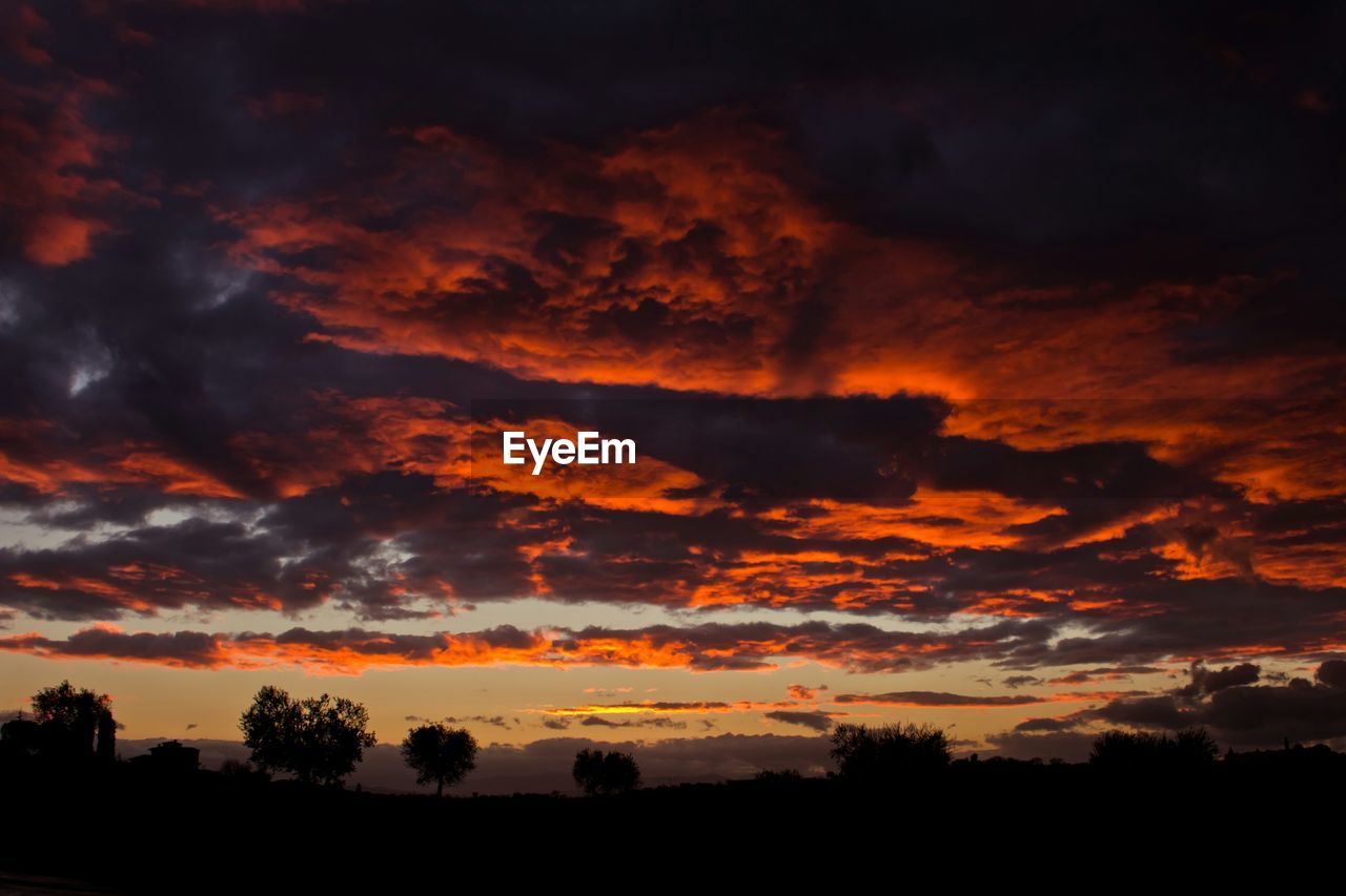 Dramatic sky during sunset