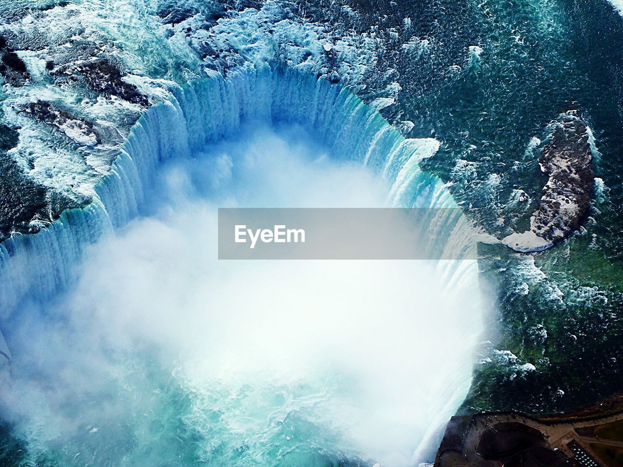 High angle view of niagara falls