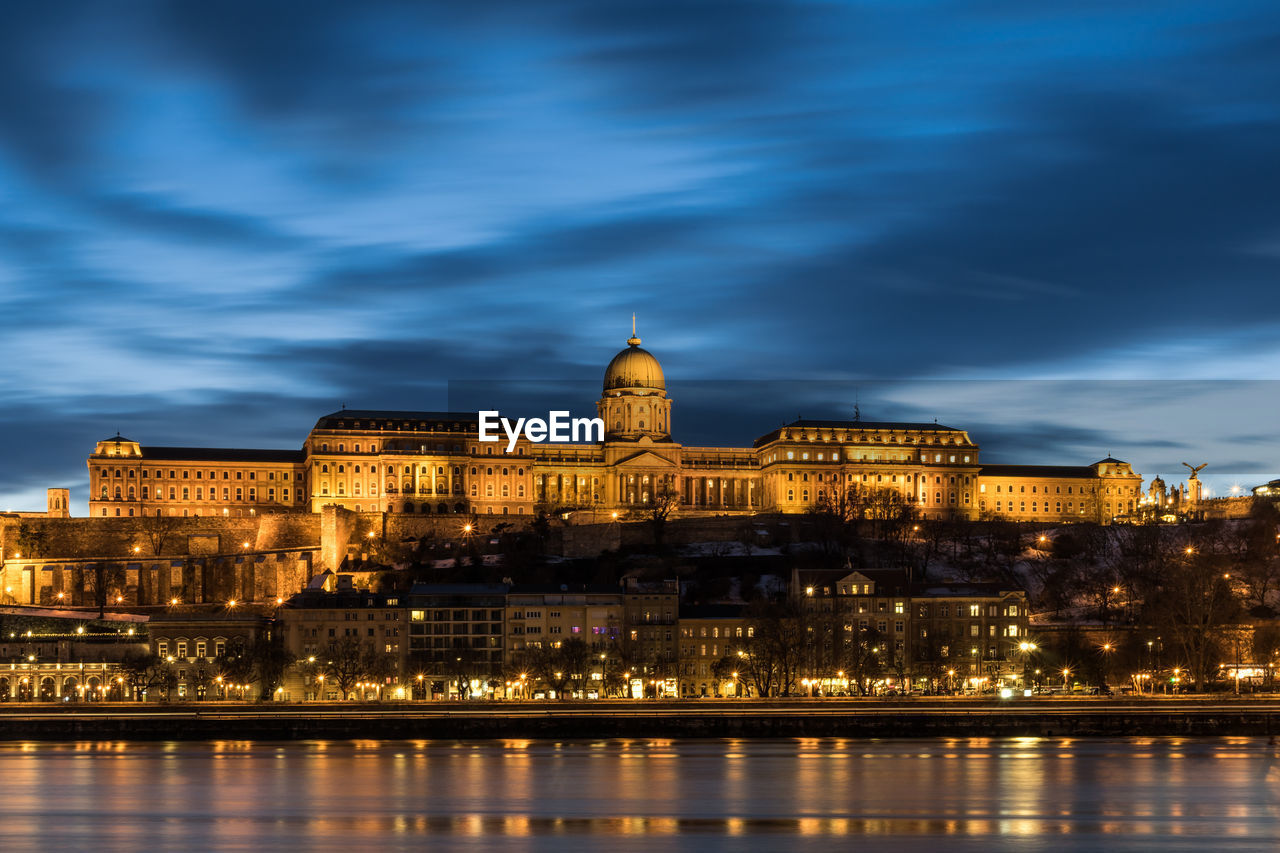 The castle of buda in blue hour