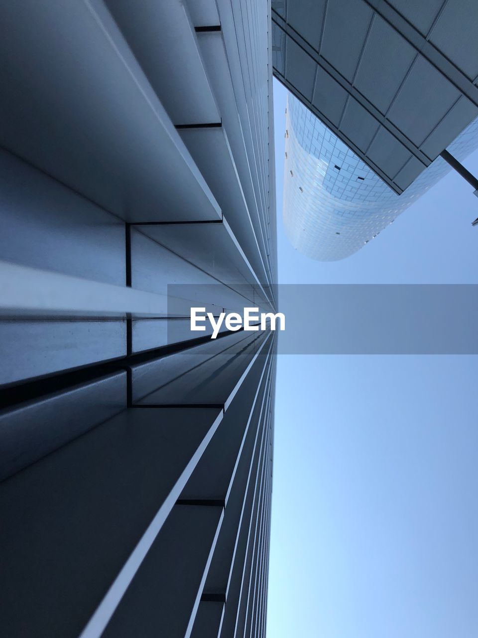 Low angle view of modern building against sky