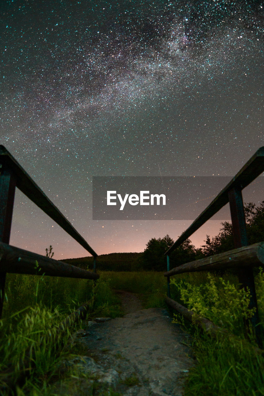 Walk over the bridge and take a look at the sky