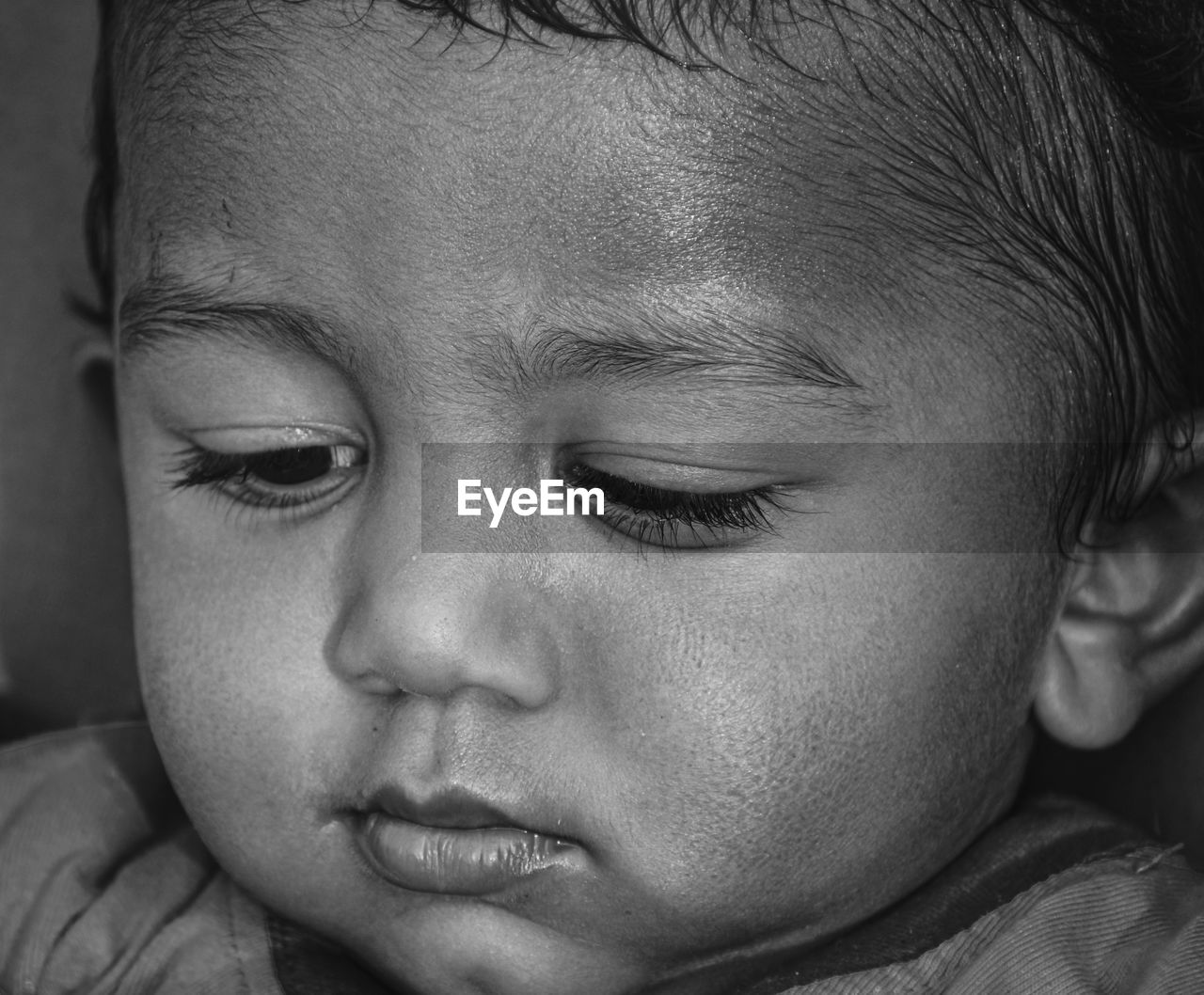 Close-up portrait of cute boy