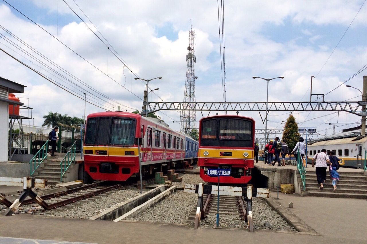 TRAIN ON RAILROAD TRACK