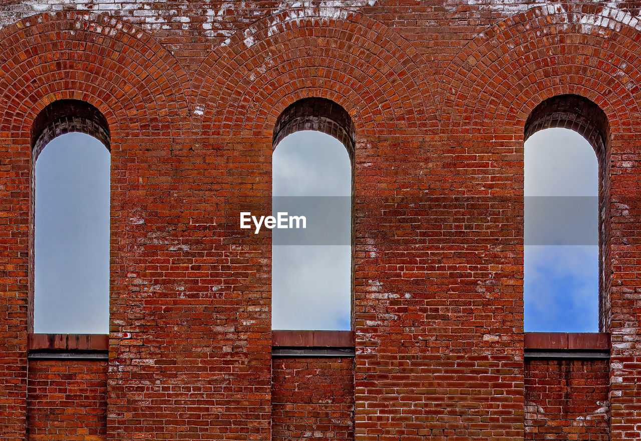 Low angle view of historical building