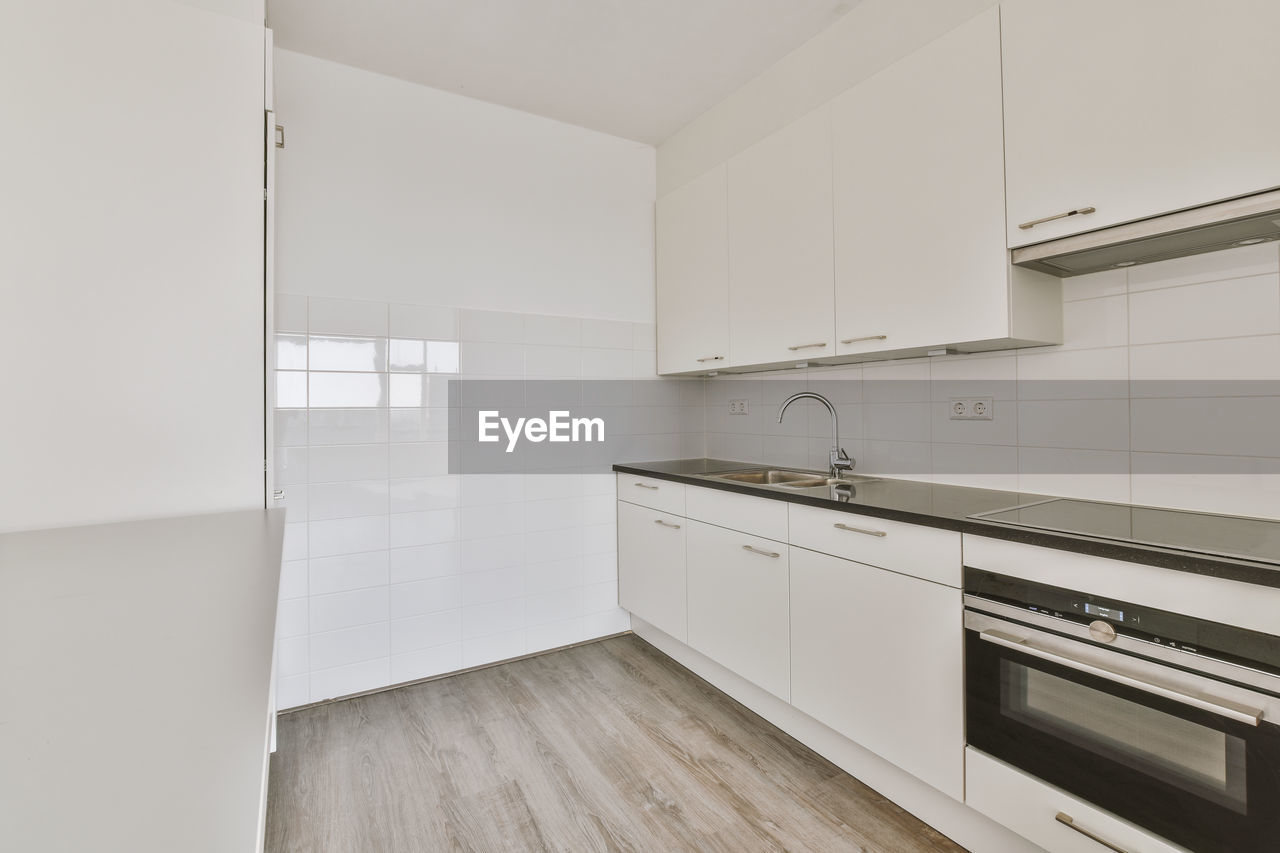 Interior of domestic kitchen