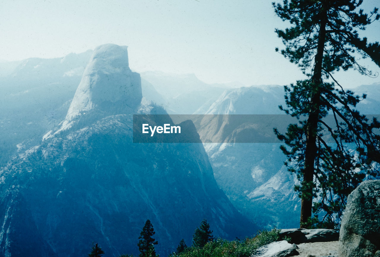 scenic view of snowcapped mountains