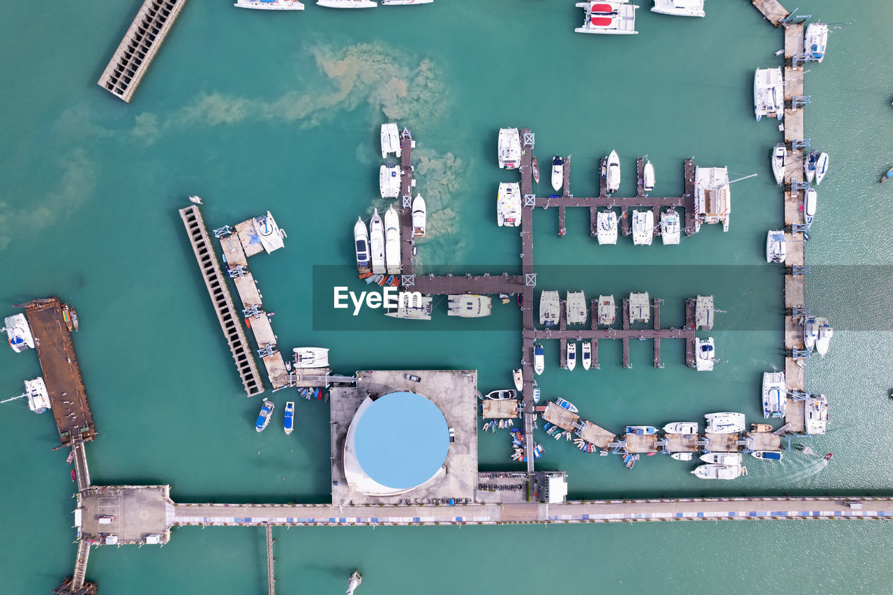 high angle view of people playing with toy blocks