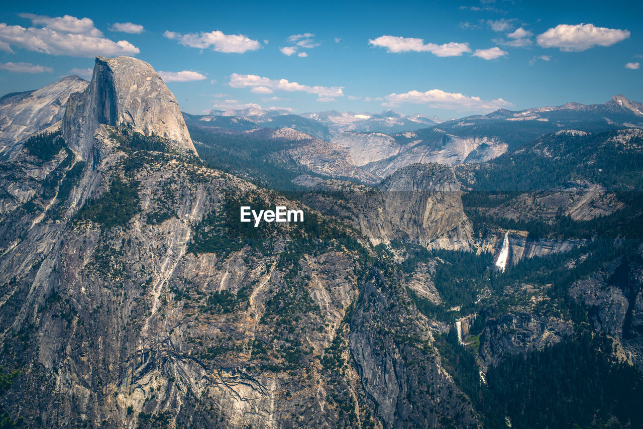 Scenic view of landscape against clear blue sky