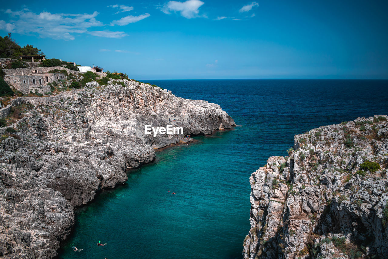 View on the sea in puglia