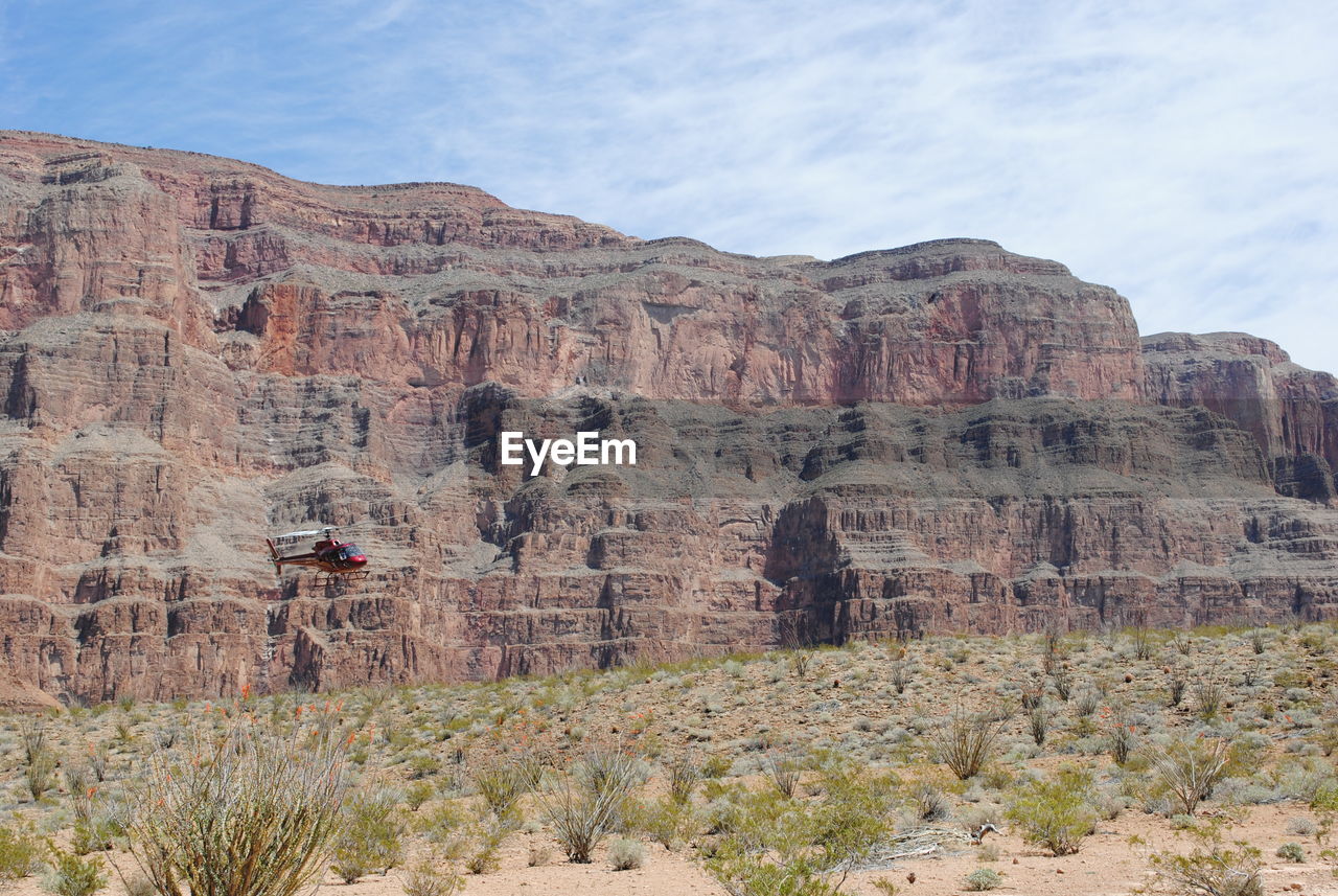 VIEW OF ROCK FORMATIONS ON LANDSCAPE