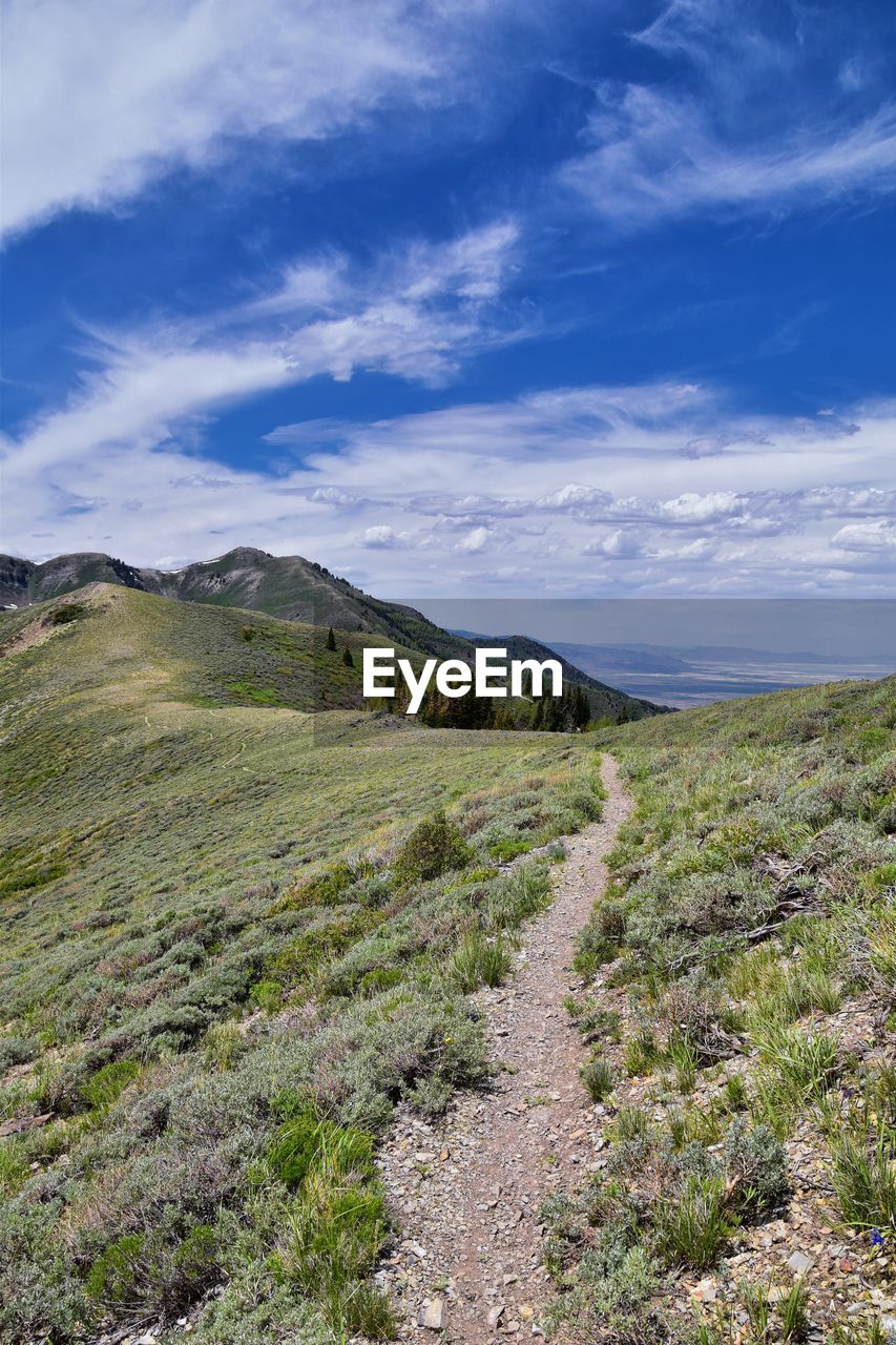 Rocky mountain wasatch front butterfield canyon oquirrh mountains utah, united states.