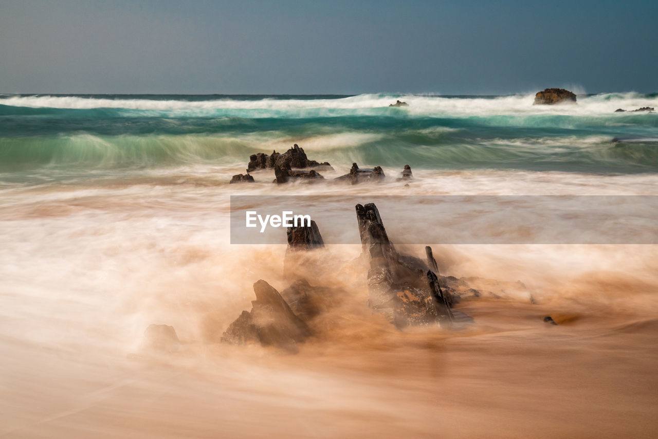 Scenic view of sea against sky