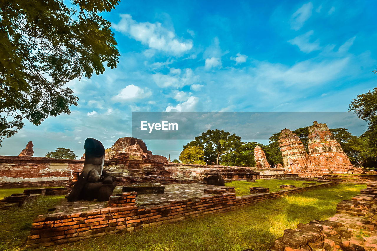 OLD TEMPLE AGAINST SKY