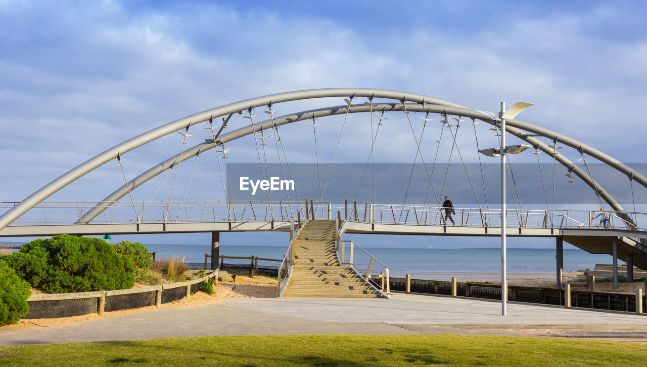 BRIDGE OVER RIVER AGAINST SKY