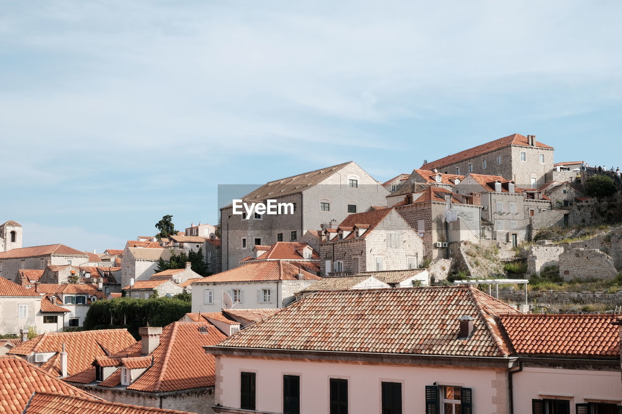 Dubrovnik croatia old town red tile roofs beautiful history