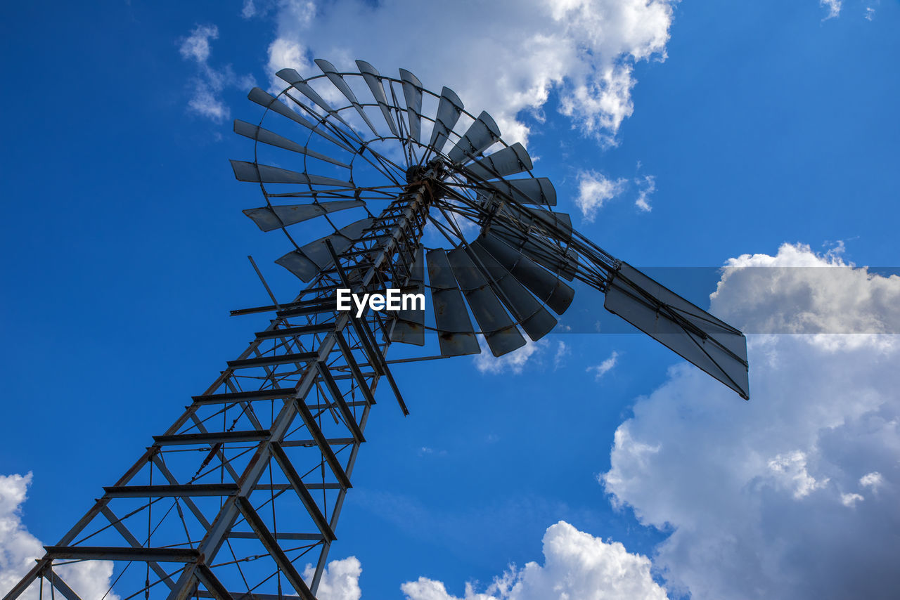 LOW ANGLE VIEW OF WINDMILL AGAINST SKY