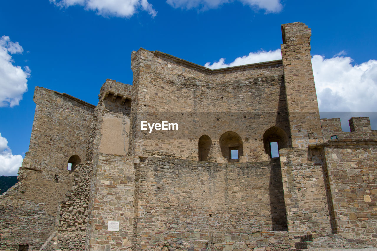 Old building in genoes fortress crimea sudak