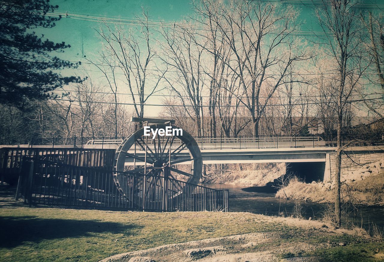 VIEW OF BRIDGE OVER RIVER