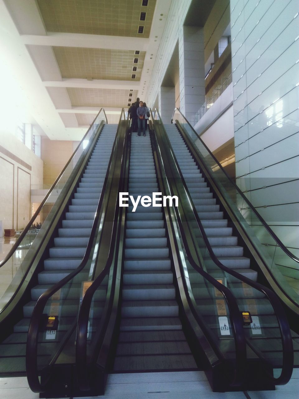 LOW ANGLE VIEW OF STEPS IN MODERN BUILDING