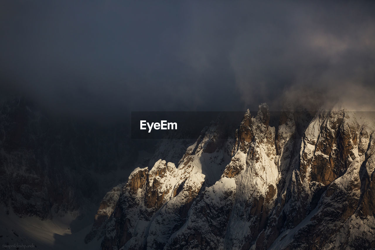 Mountains from dolomites range in italy