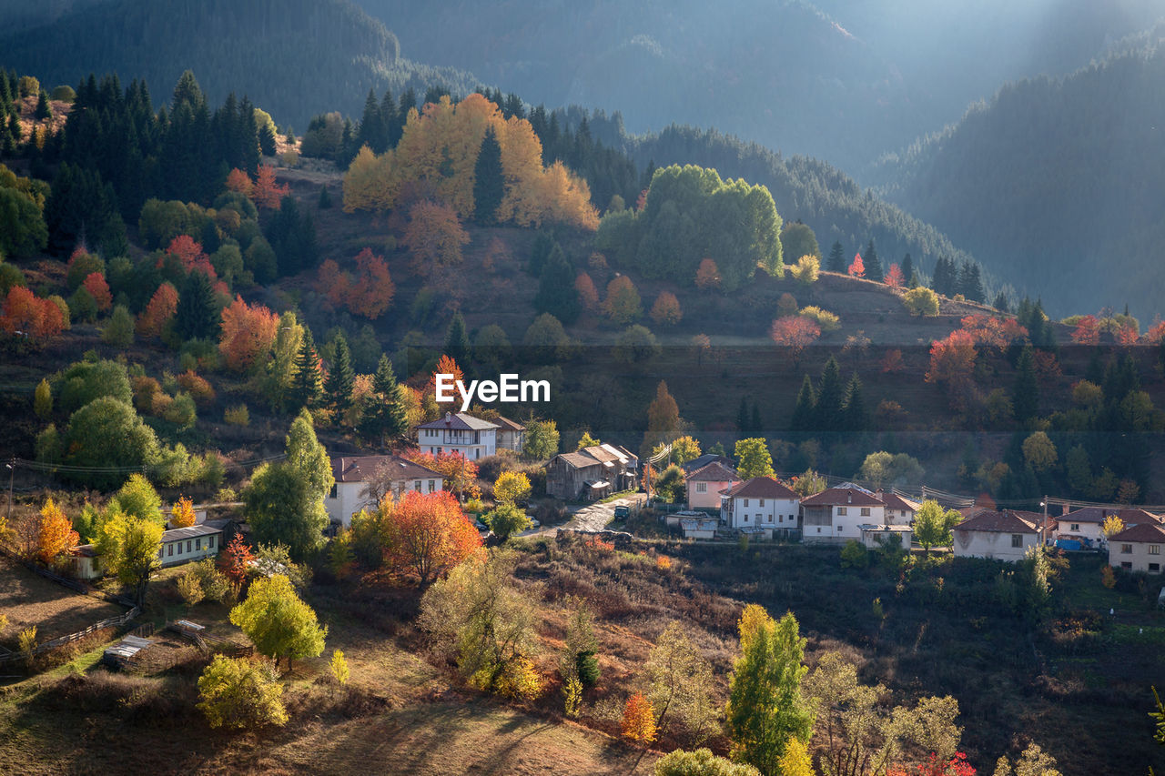 Autumn of village stikal in bulgaria