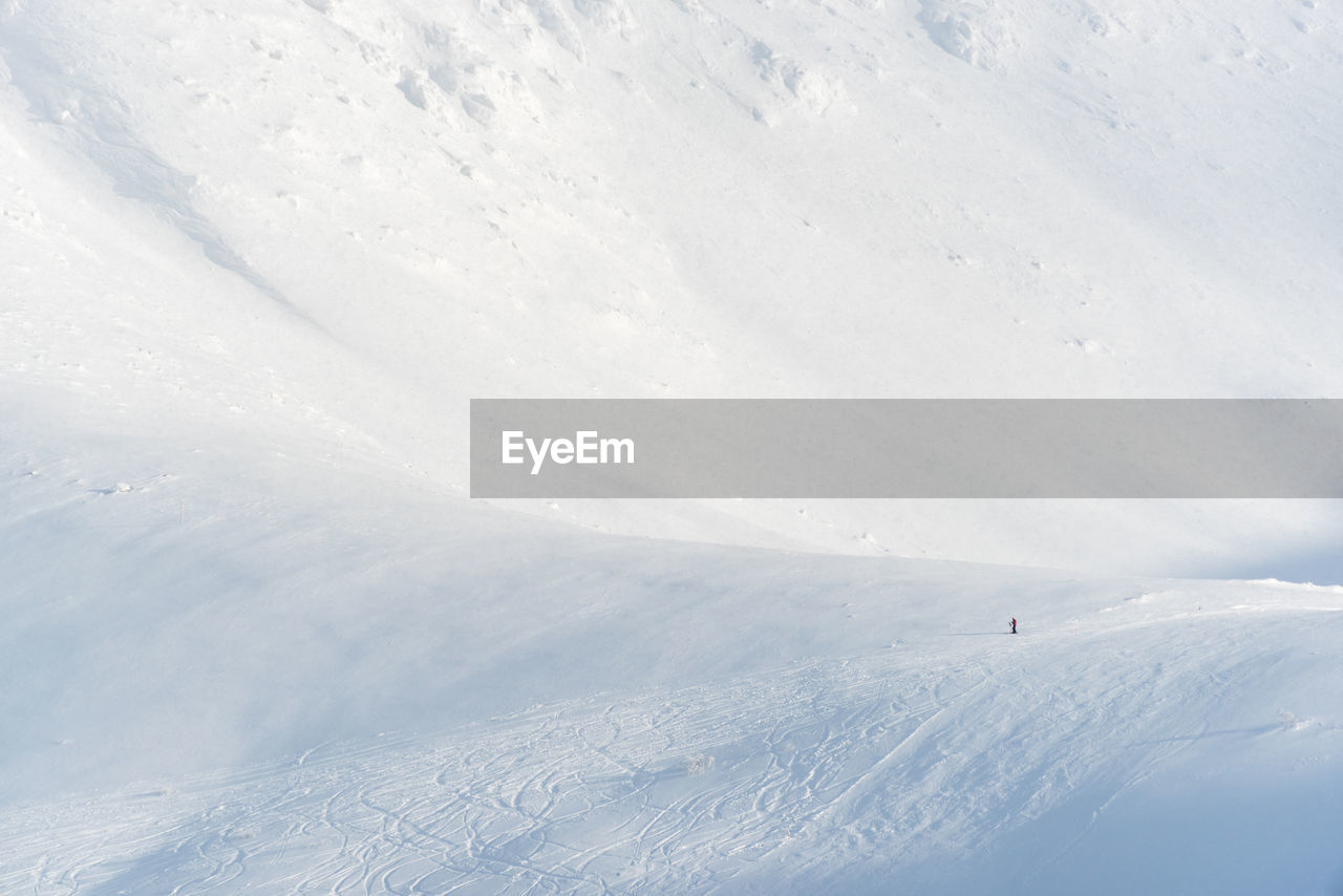 Scenic view of snowcapped mountain