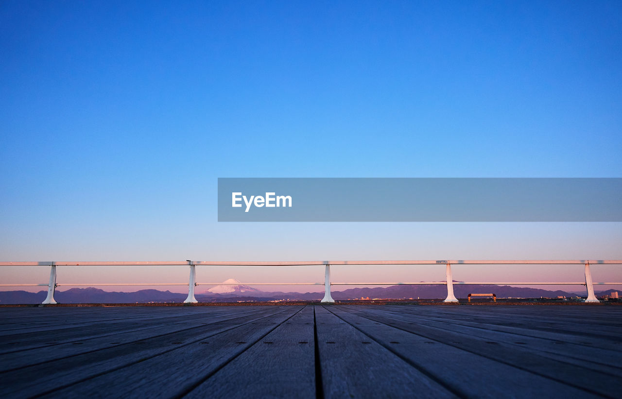 BRIDGE AGAINST CLEAR BLUE SKY