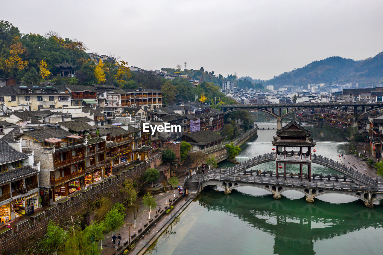 Famous tourist attraction in beautiful fenghuang ancient town in china