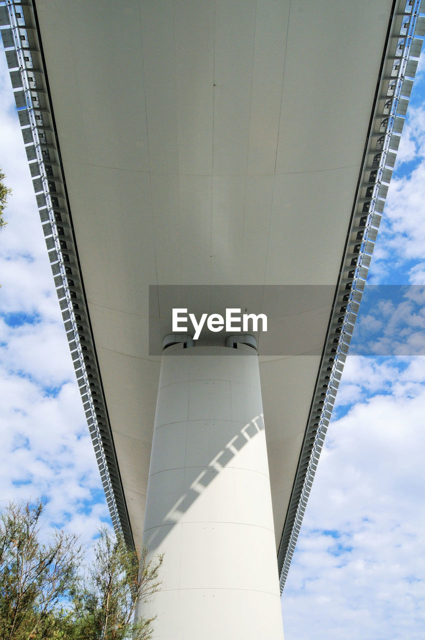 sky, architecture, cloud, built structure, low angle view, nature, day, skyscraper, no people, blue, outdoors, building exterior, tower, transportation, industry, travel, city