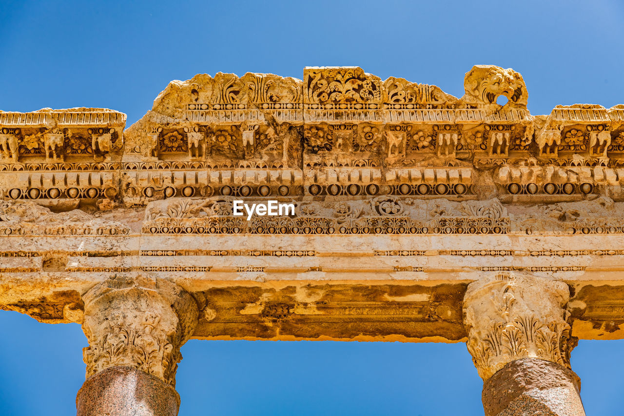 Baalbek temple complex located in the  bekaa valley, lebanon