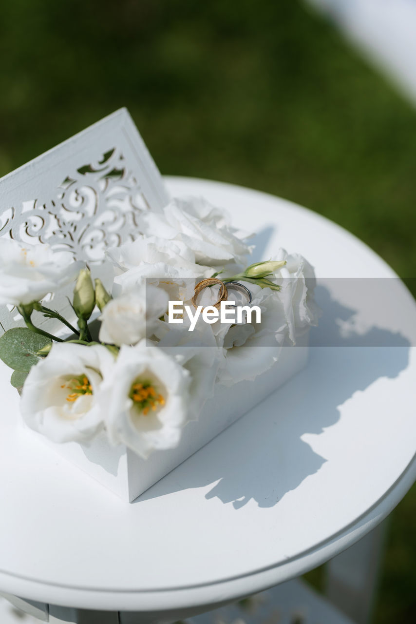 close-up of food in plate on table