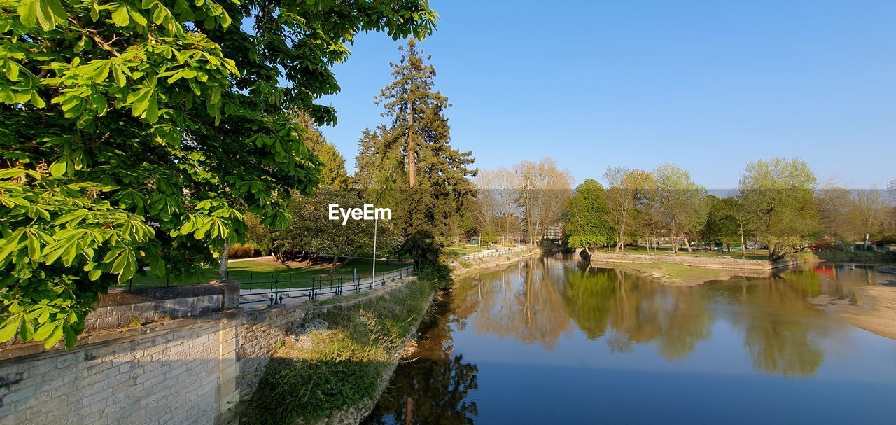 Scenic view of river against sky