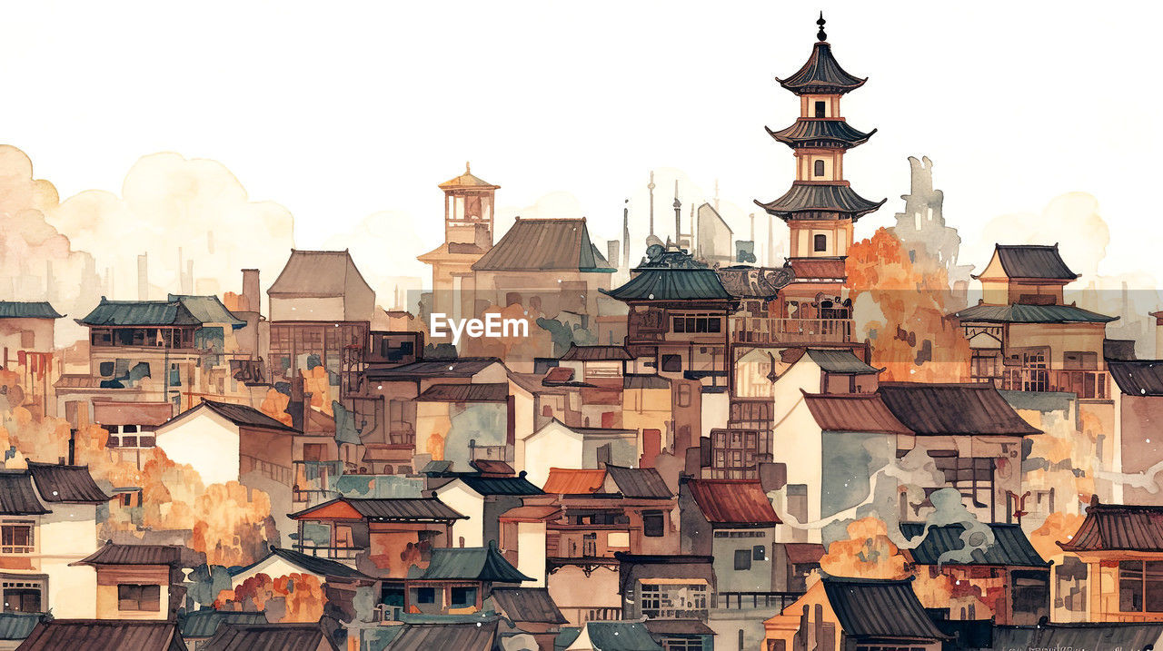 architecture, building exterior, building, built structure, city, roof, sky, residential district, travel destinations, town, nature, cityscape, no people, travel, house, religion, history, tourism, the past, old, outdoors, place of worship, tower