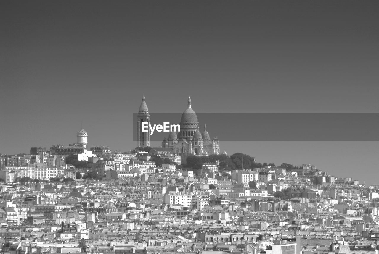 Cityscape with basilique du sacre coeur in background 