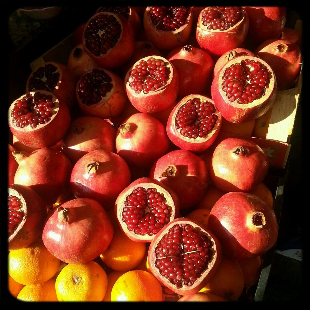 Pomegranates and lemons