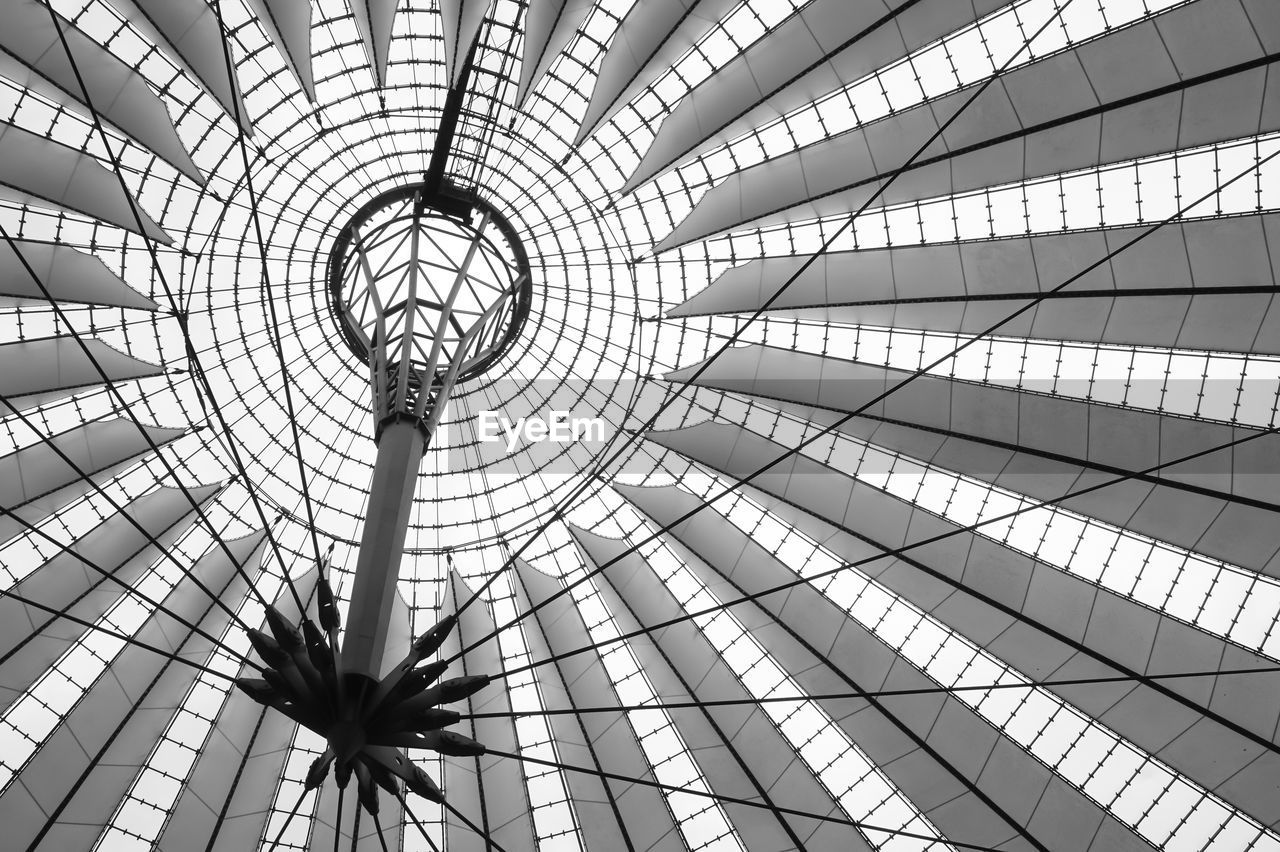 Low angle view of skylight