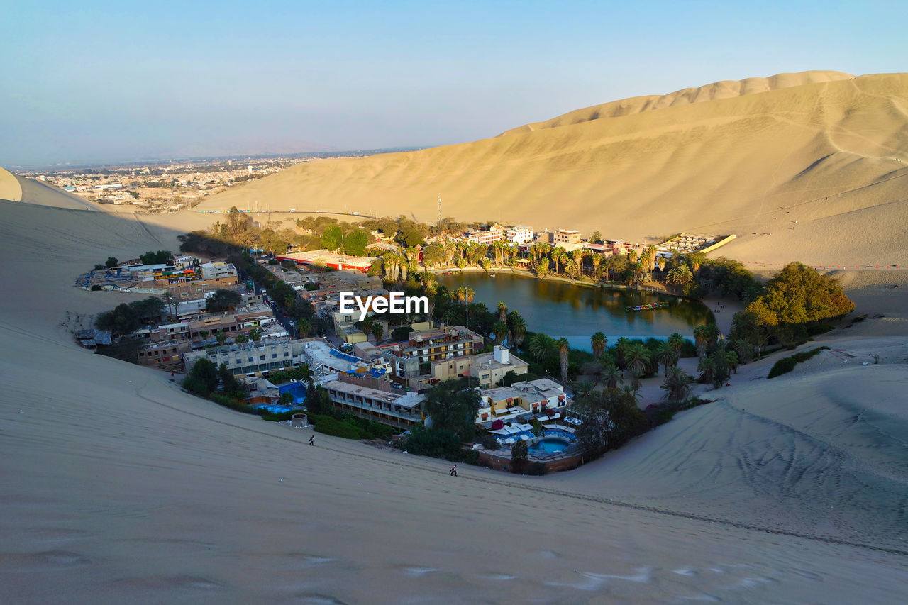 Panoramic view of a oasis 